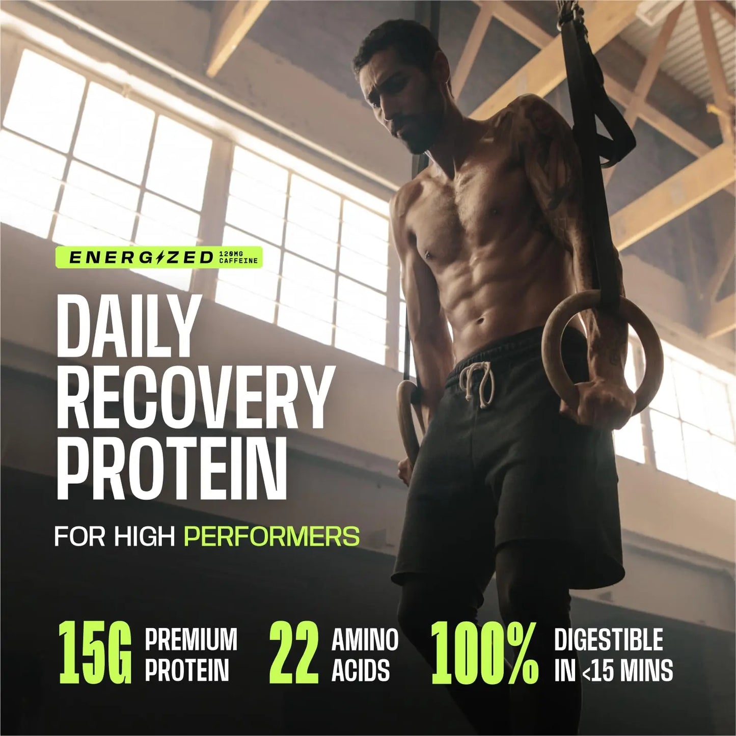 Frog Fuel Power Energized Complete Protein Shot, 15g, Nano Hydrolyzed & Grass Fed, 80mg Caffeine, Gluten Free, Fat & Sugar Free, 22 Amino Acids, Frog Fuel