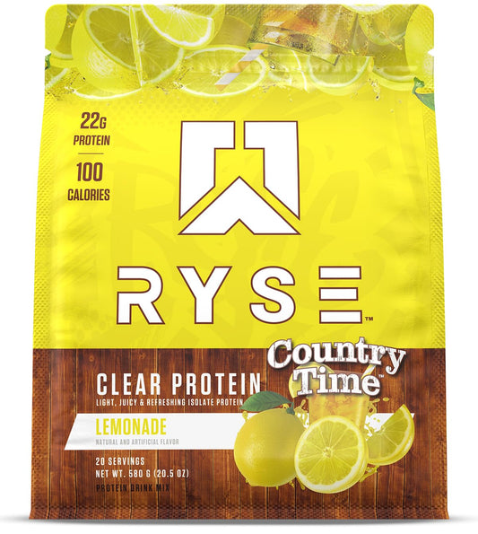 Ryse Clear Whey Isolate Protein Powder - Kool-Aid Tropical Punch - 22g Fast-Digesting Whey Protein - Light, Juicy & Refreshing - 100 Calories, Zero Sugar, Zero Artificial Colors - 20 Servings Bag