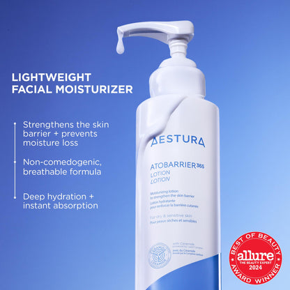 AESTURA ATOBARRIER365 Lightweight Korean Face Moisturizer with Ceramides | Strengthens Barrier, Fast-Absorbing Hydration, Suitable for Dry, Normal & Sensitive Skin, 150ML / 5.07 fl. Oz. AESTURA