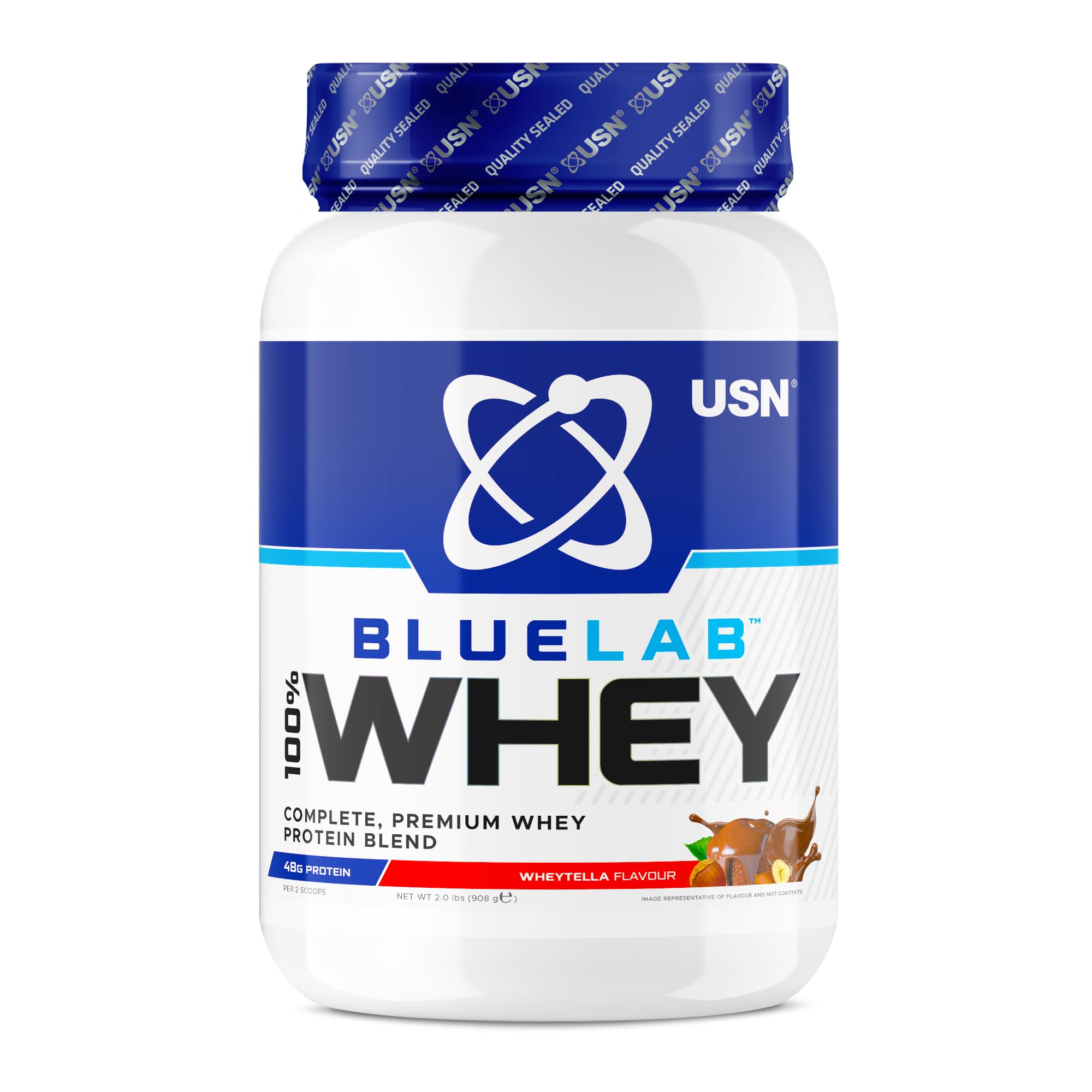 USN Blue Lab Whey Protein Powder: Wheytella - Whey Protein 908g - Post-Workout USN buy australia supplements