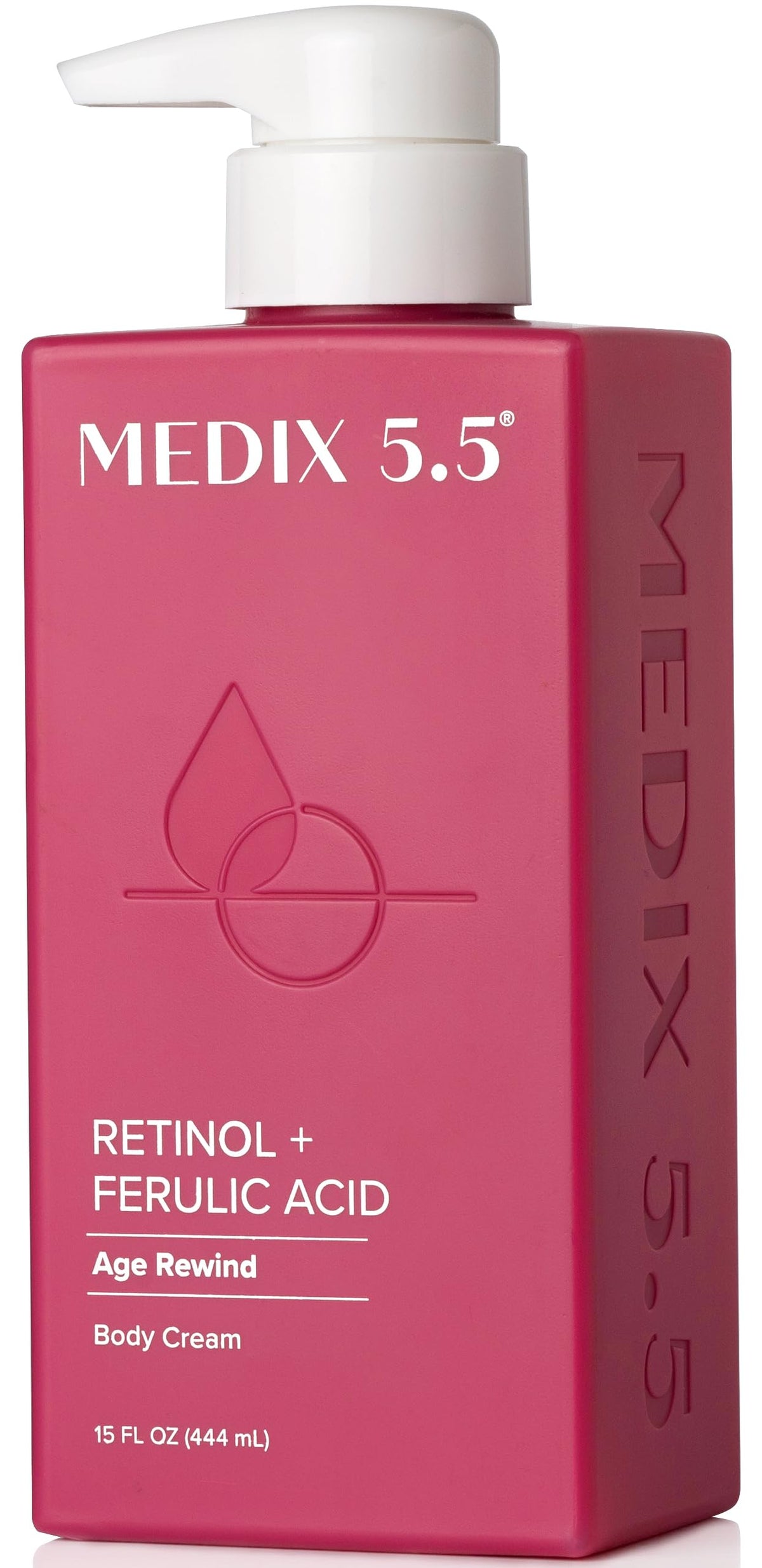 Medix 5.5 Retinol Body Lotion Firming Moisturizer | Crepey Skincare Treatment | Retinol Body Cream | Anti Aging Firming Cream For Women Targets Look Of Crepe Skin, Wrinkles, & Sagging Skin, 15 Fl Oz Medix 5.5