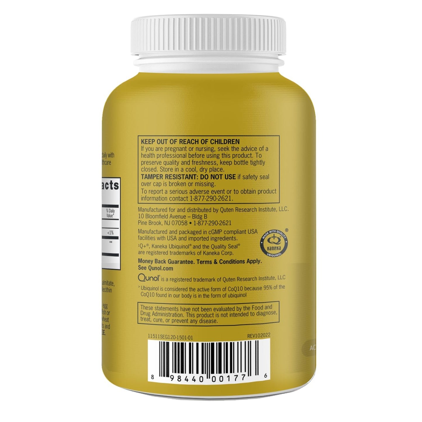 Qunol 100mg Ubiquinol, Powerful Antioxidant for Heart & Vascular Health, Essential for Energy Production Qunol