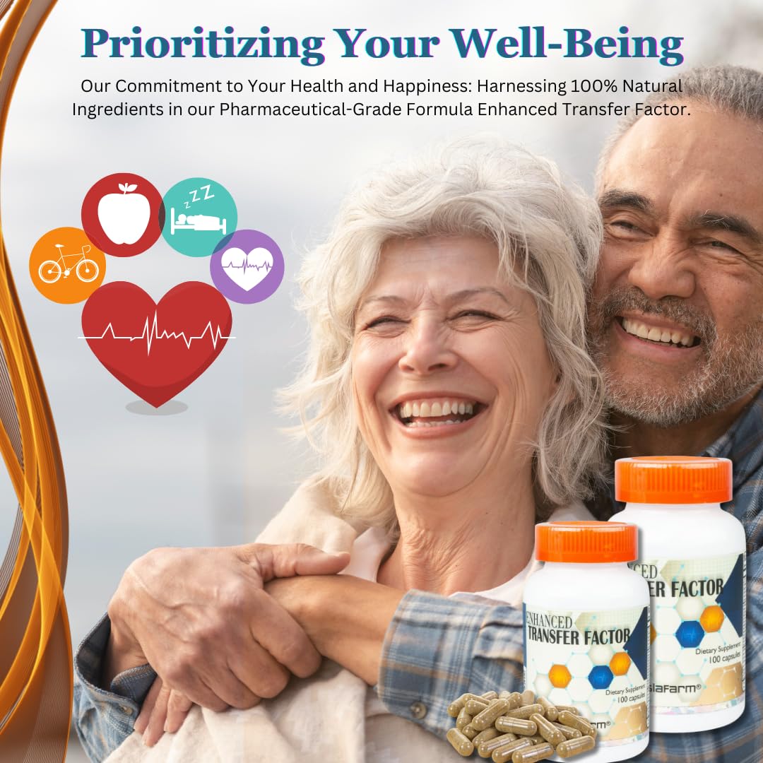 Transfer Factor Enhanced, 100 Natural Capsules, Immune Support - Transfer Factor Multi Immune from Cow Colostrum, Egg Yolk & Special Blend of Mushrooms Dislafarm buy australia supplements