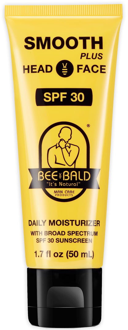 Bee Bald SMOOTH+ Head & Face Sunscreen SPF 30, Scalp Moisturizer, 1.7 fl oz Bee Bald