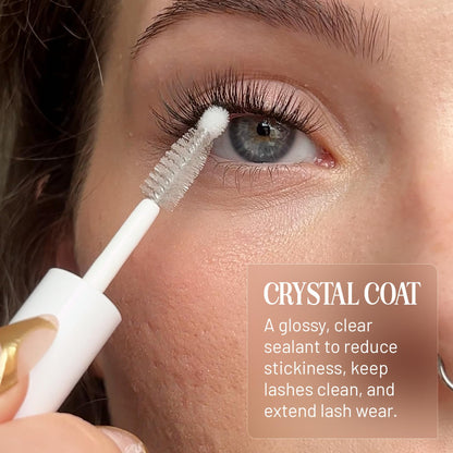 Lilac St Clear Lash Sealant for DIY Lash Extensions, Crystal Coat, 0.16floz Lilac St.