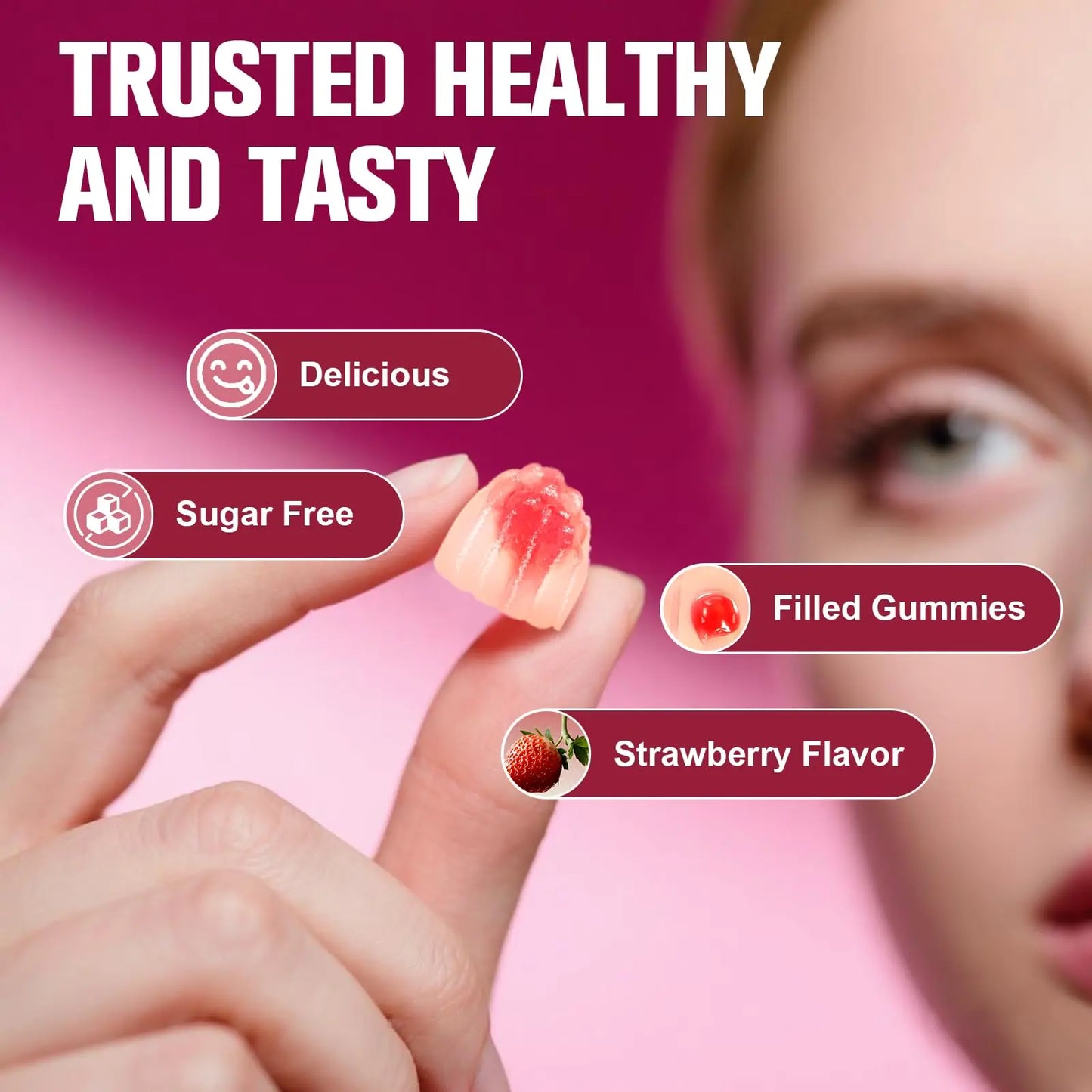 Ultra Methylated Vitamin B Complex Sugar Free Gummies - All B Vitamins + Vitamin C D3 K2 Ashwagandha Magnesium Omega 3 CoQ10 for Women Men - Methyl Vitamin B12 Femmetra