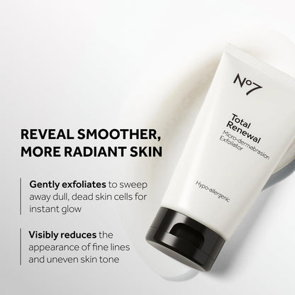 No7 Microdermabrasion Total Renewal Face Scrub, 2.5 Oz No7