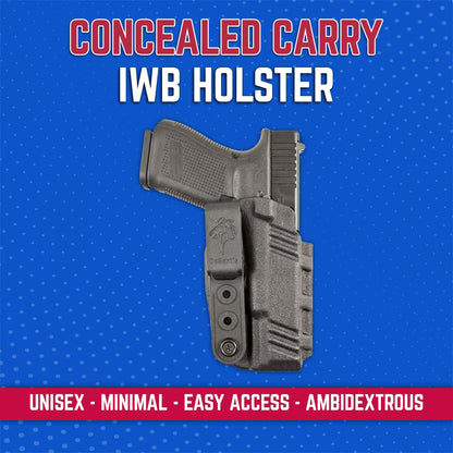 DeSantis Slim-Tuk - IWB Holster for Men and Women, Pistol Holster for Concealed Carry, Suitable for Appendix Wear, Ambidextrous, Made with Kydex, Adjustable Tension, Tuckable 360 C-Clip Gsupps Australia