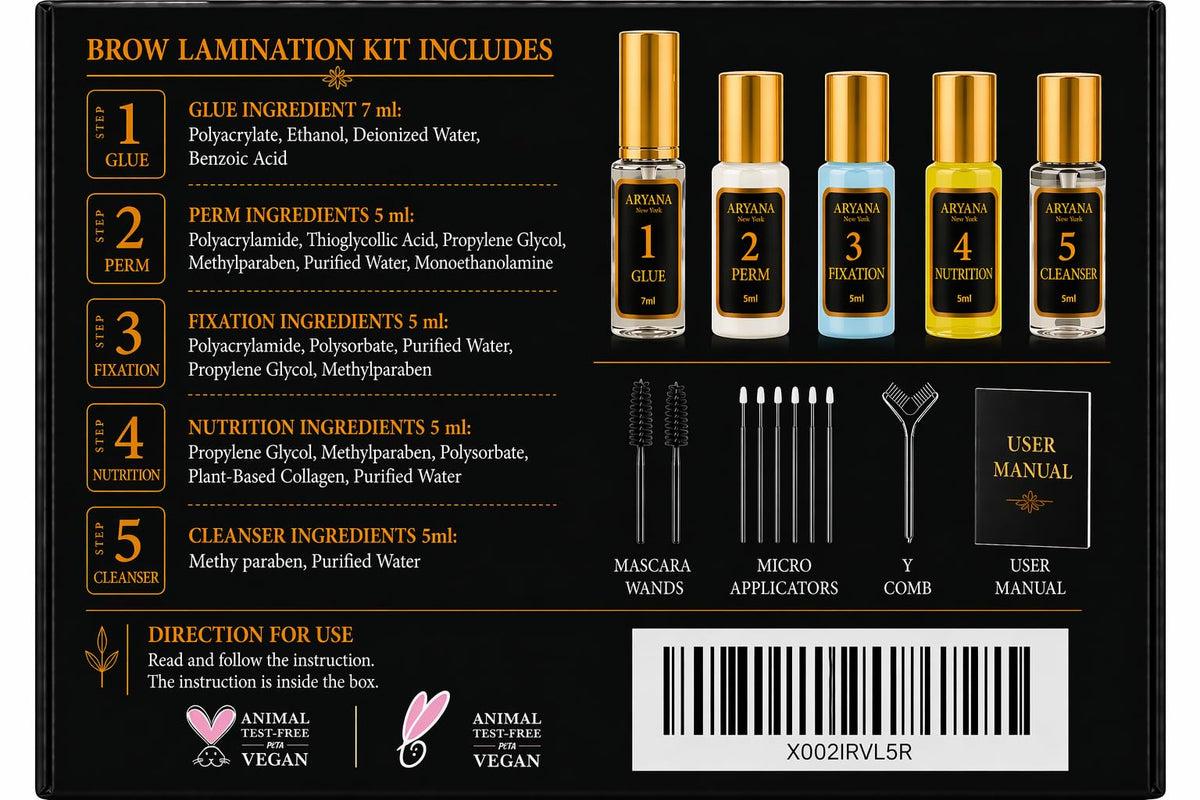 ARYANA NEW YORK Brow Lift Kit For Eyebrow Lamination ARYANA NEW YORK