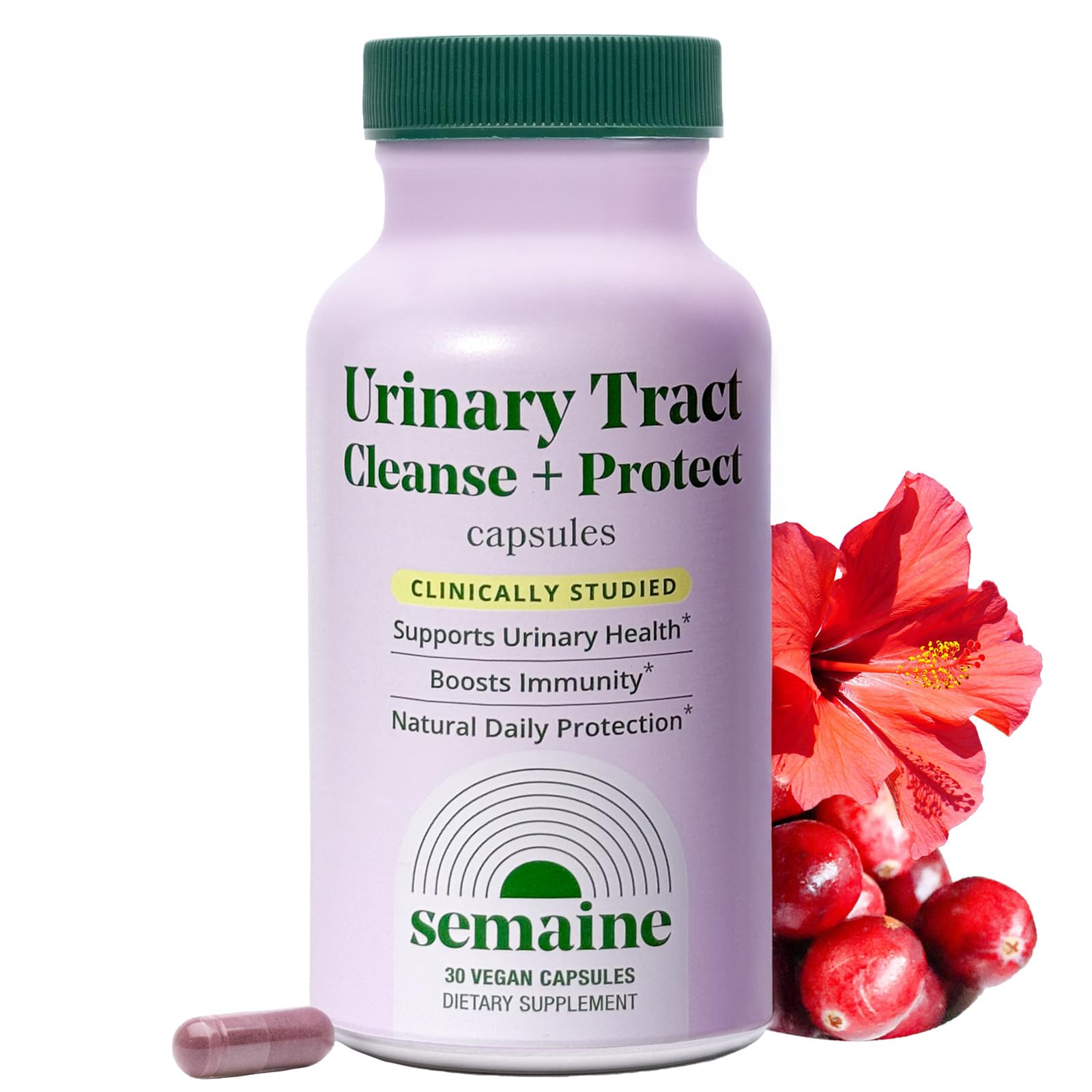 Semaine Urinary Tract Cleanse & Protect – 30 ct, Bladder Support Supplement for Women, Flushes Urinary Tract. Combines Cranberry Proanthocyanidins with Hibiscus. Semaine buy australia supplements
