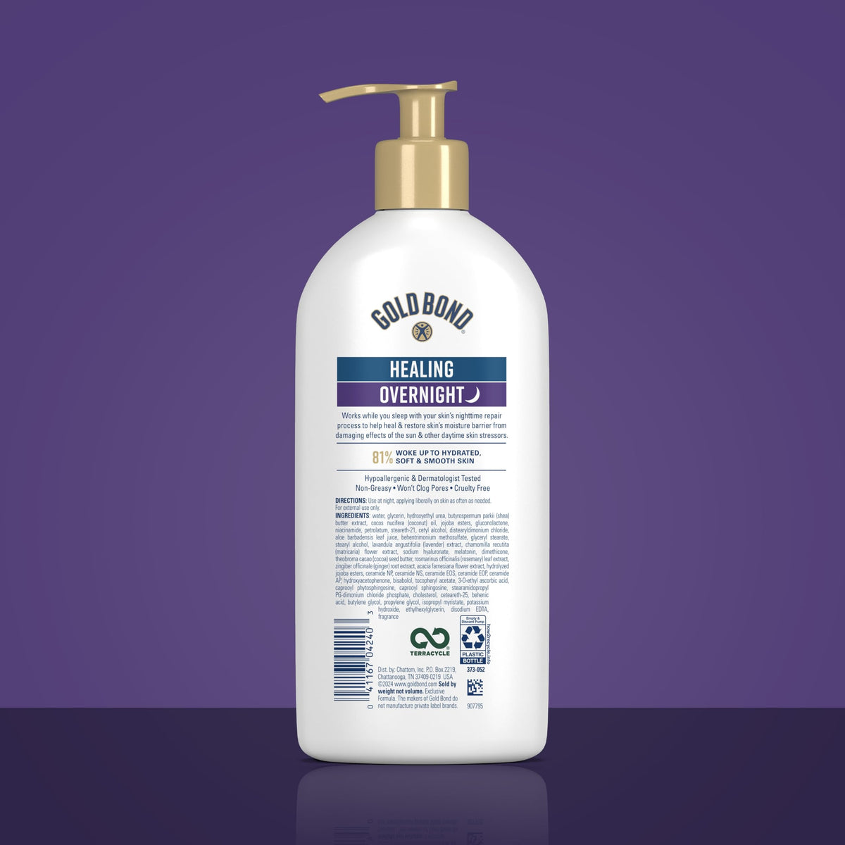 Gold Bond Healing Overnight Body & Face Hydrating Lotion for Dry Skin Gold Bond