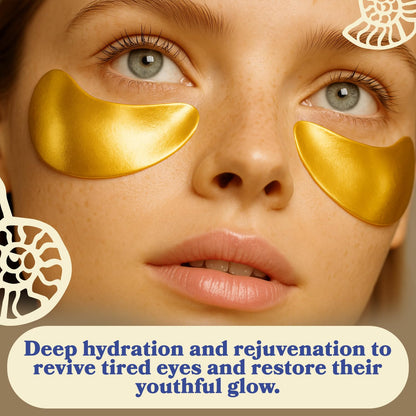 LE GUSHE Gold Under Eye Patches for Puffy Eyes and Dark Circles (30 Pairs) - Hydrating Collagen Under Eye Masks with Snail Mucin - Soothing Puffy Eyes Treatment for Women & Men - Bridesmaid Gifts LE GUSHE