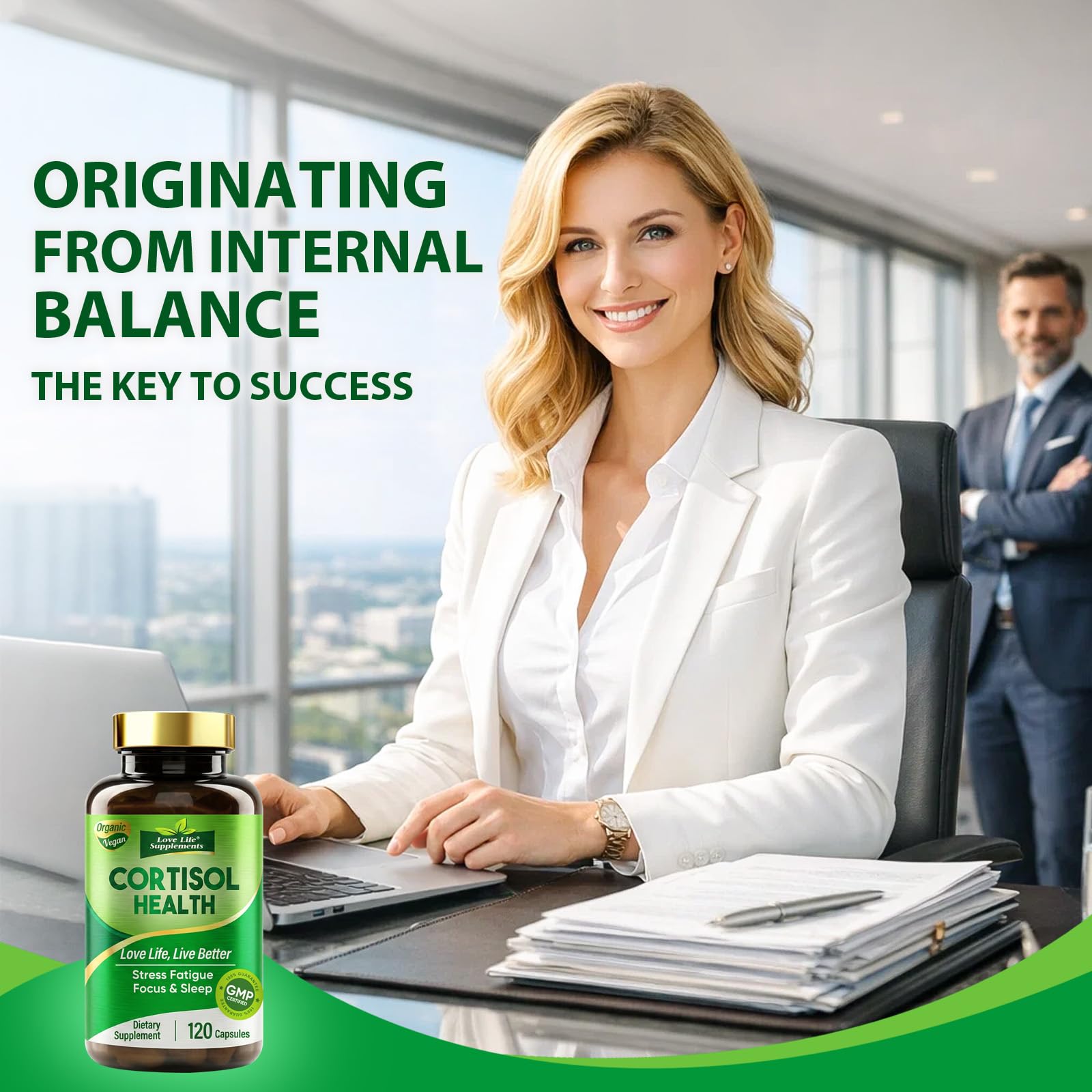 Cortisol Supplements for Women/Men, Advanced Stress & Cortisol Support with Ashwagandha & Rhodiola Rosea, Promotes Relaxation, Mood, Focus, and Restful Sleep for Men and Women, 120 Capsules Love Life Supplements buy australia supplements