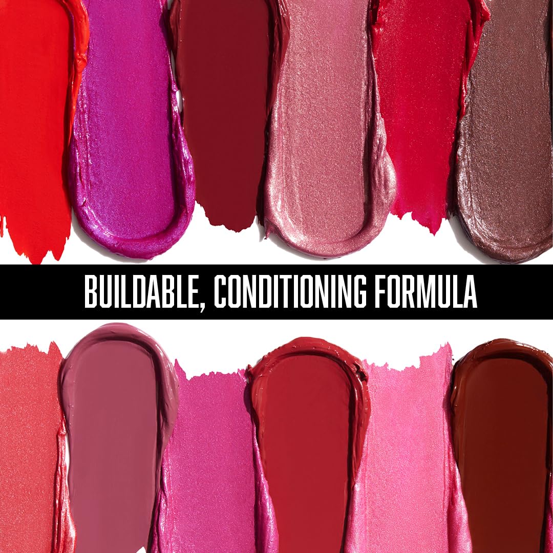 wet n wild Silk Finish Lipstick, Hydrating Rich Buildable Lip Color, Formulated with Vitamins A,E, & Macadamia for Ultimate Hydration, Cruelty-Free & Vegan - Dark Pink Frost wet n wild