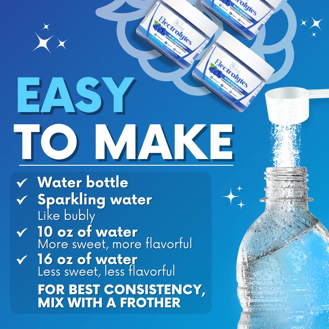 Zero Sugar - Blue Raspberry Electrolytes Powder - Refreshing Hydration - Caffeine Free Energy - All Natural Ingredients - Vegan, Keto and Paleo - Sugar Free Electrolyte Powder Drink Mix - 37 Servings My Adventure to Fit buy australia supplements