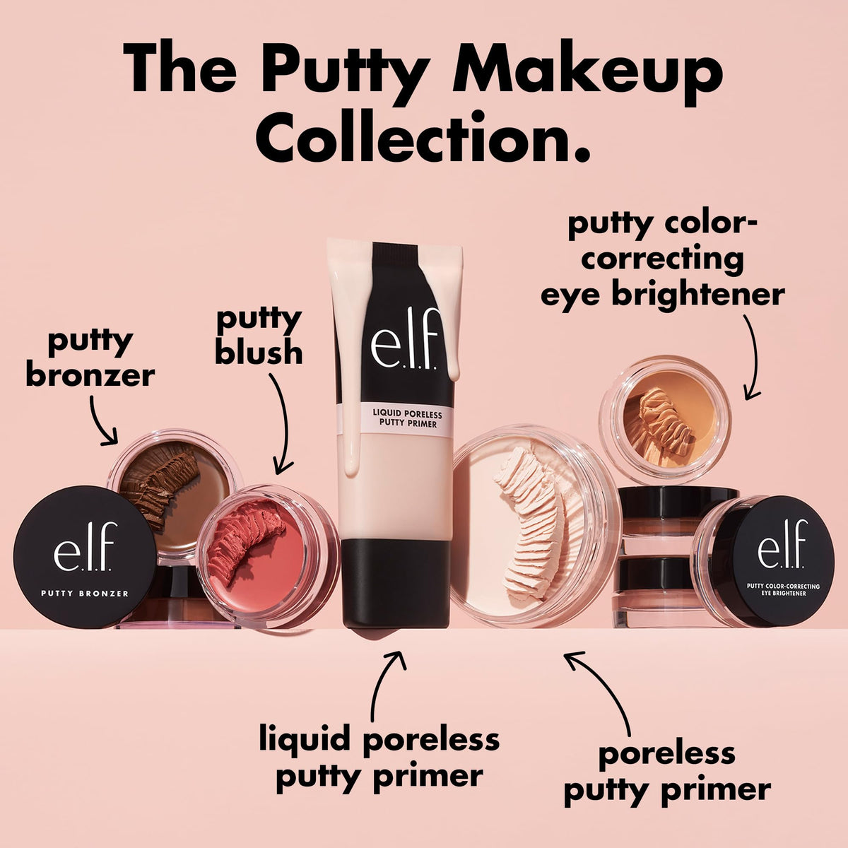e.l.f. Poreless Face Primer, Skin-Perfecting & Lightweight, Long Lasting, Smooths & Preps to Create Flawless Base, Infused with Tea Tree and Vitamins A & E, 2 Fl Oz e.l.f.