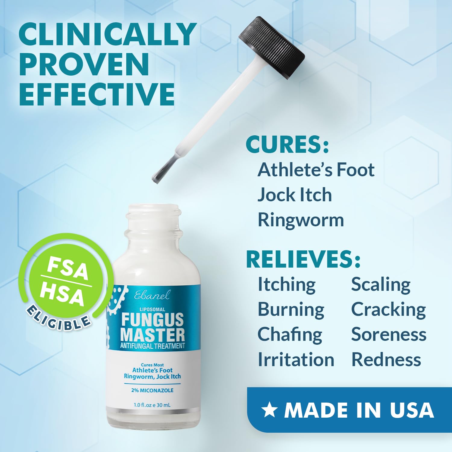 Ebanel Bundle of Fungus Treatment 1 Oz, and Lidocaine Numbing Spray Ebanel buy australia supplements