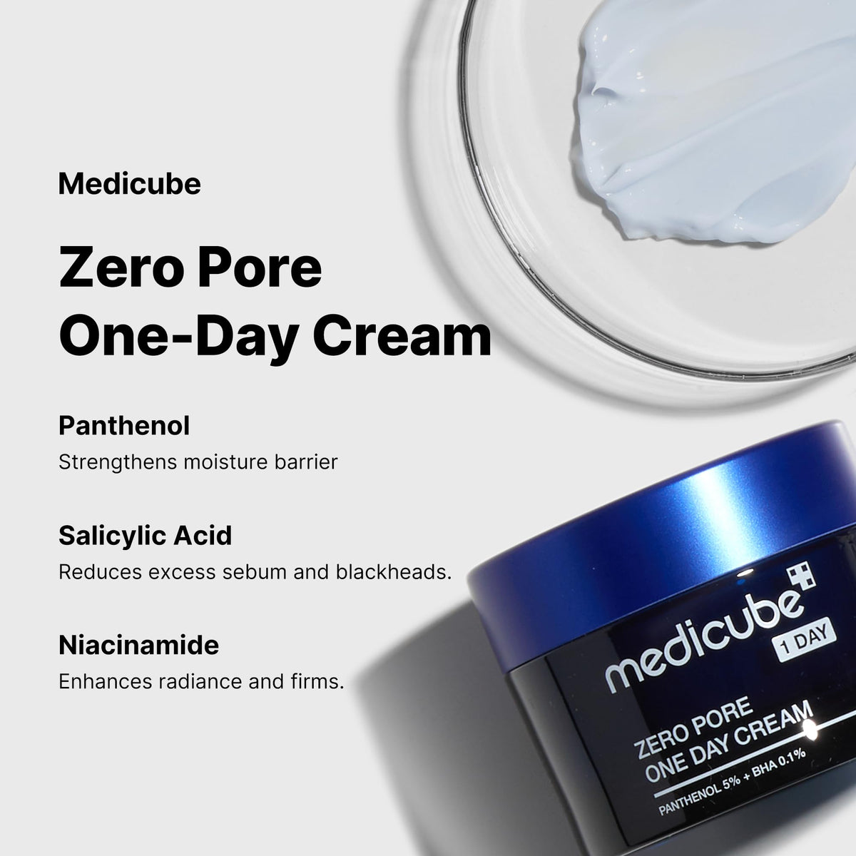 medicube Zero Pore One-Day Cream - Moisturizer for Pore & Oily Skin medicube