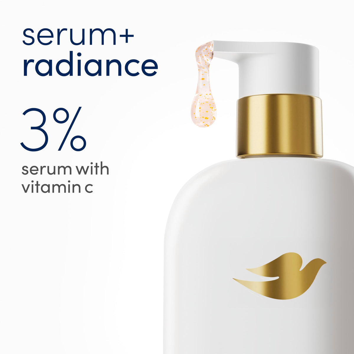 Dove Serum+ Radiance Body Wash, 3% Serum with Vitamin C, 18.5 oz Dove