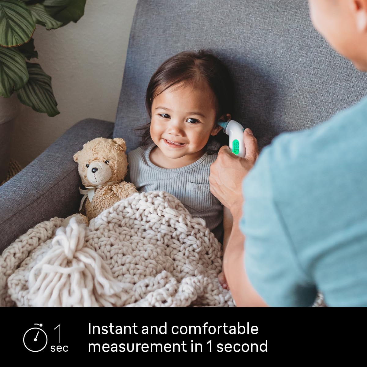 Braun ThermoScan 4 Digital Ear Thermometer for Kids and Adults, Professional Accuracy, Color Coded and Audio Fever Guidance for Babies, Toddlers Gsupps Australia