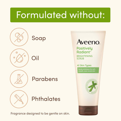 Aveeno Positively Radiant Exfoliating Daily Facial Scrub, 2 oz Aveeno