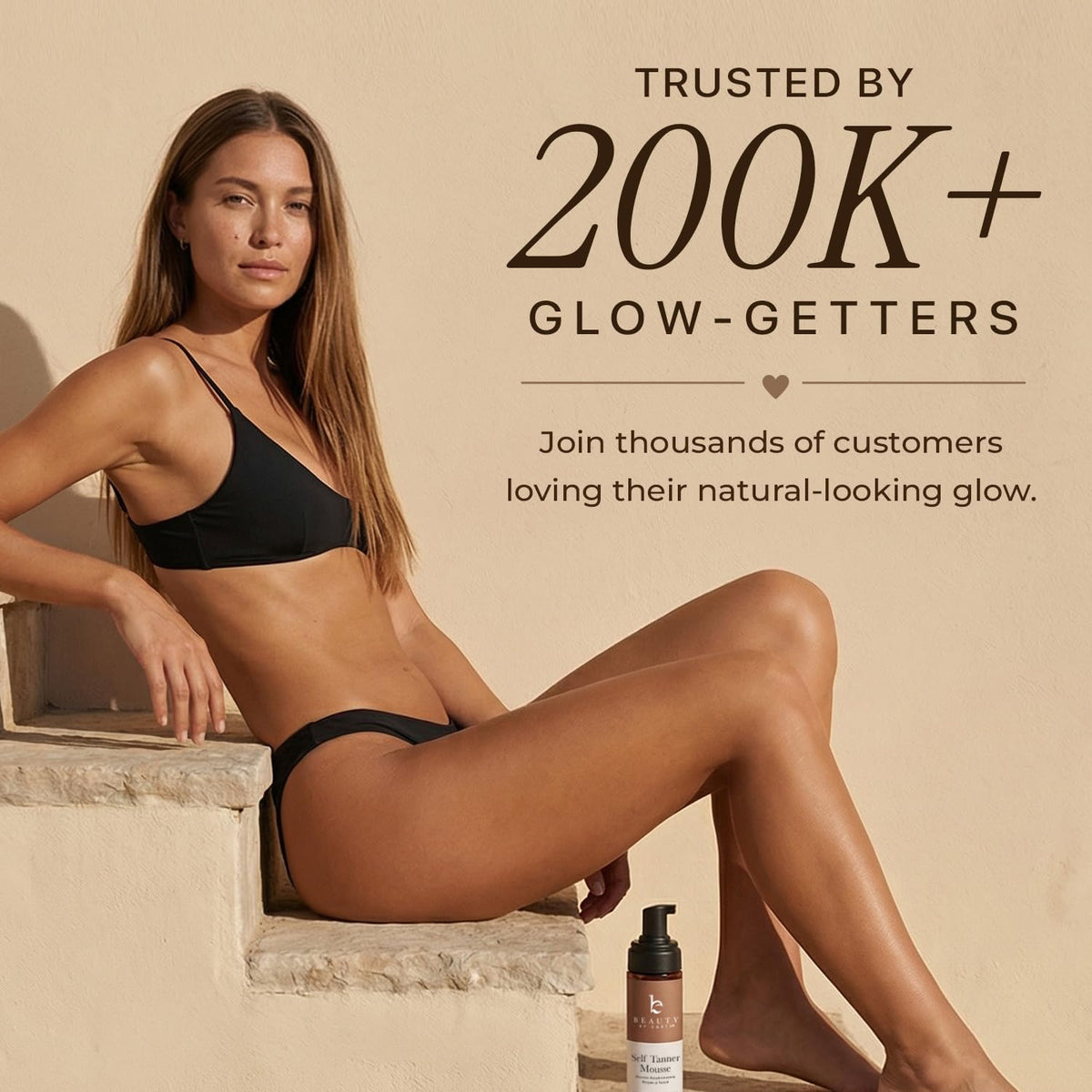 Self Tanner Mousse - USA Made with Natural & Organic Ingredients Beauty by Earth