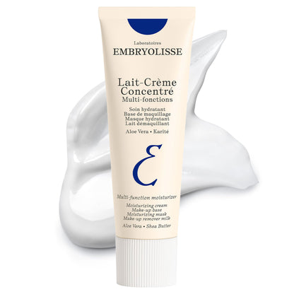 Embryolisse Lait-Crème Concentré Face Moisturizer and Makeup Primer, French Face Cream With Shea Butter & Aloe Vera, 2.54 Fl Oz Embryolisse