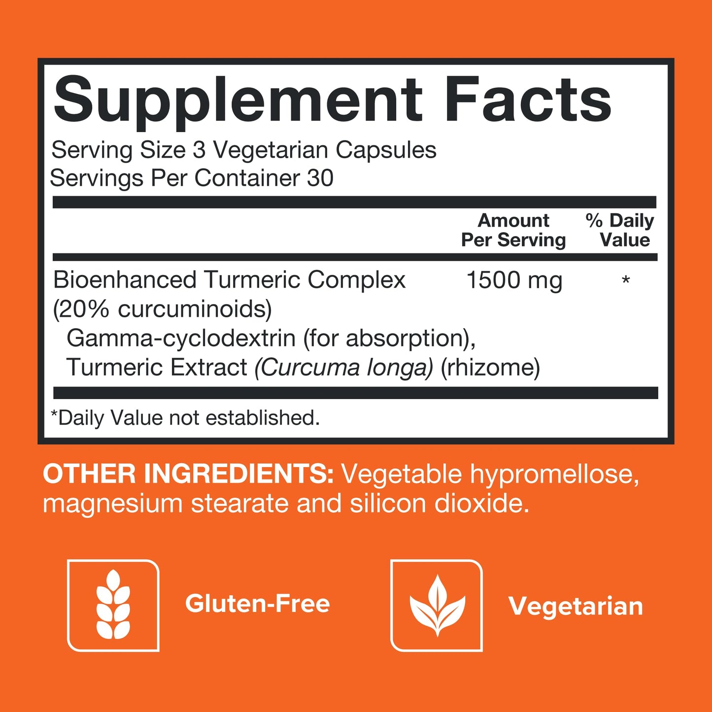 Turmeric Curcumin Capsules, Qunol with Ultra High Absorption 1500mg, Joint Support, Dietary Supplement, Extra Strength, 90 Vegetarian Capsules Qunol