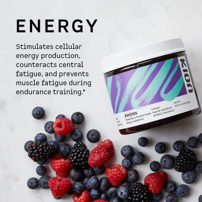 Kion Aminos Essential Amino Acids Powder - Amino Acid Nutritional Supplements, Aminos Powder, Essential Amino Energy No Caffeine, EAAs Amino Acids Powder Kion