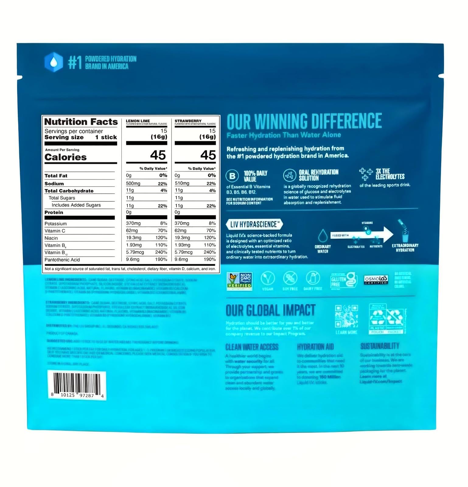 Liquid I.V. Hydration Multiplier Electrolyte Drink Mix, Variety, 0.56 Oz, 30 Ct Liquid I.V. buy australia supplements