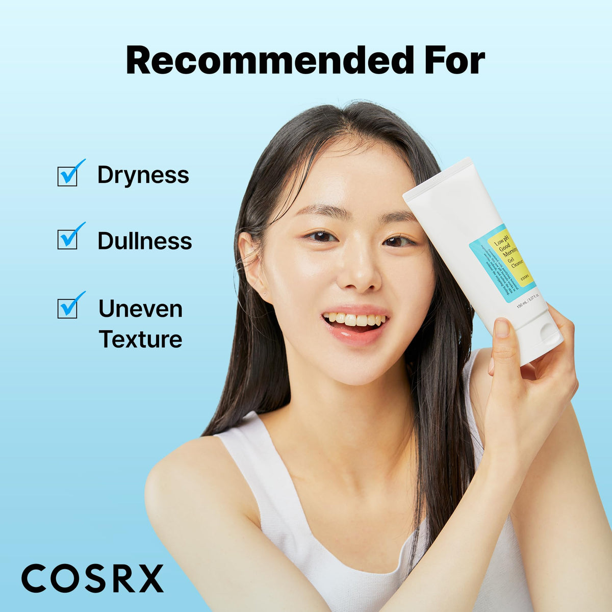 COSRX Low pH Good Morning Gel Face Cleanser, Gentle Face Wash, 5.07 fl oz COSRX