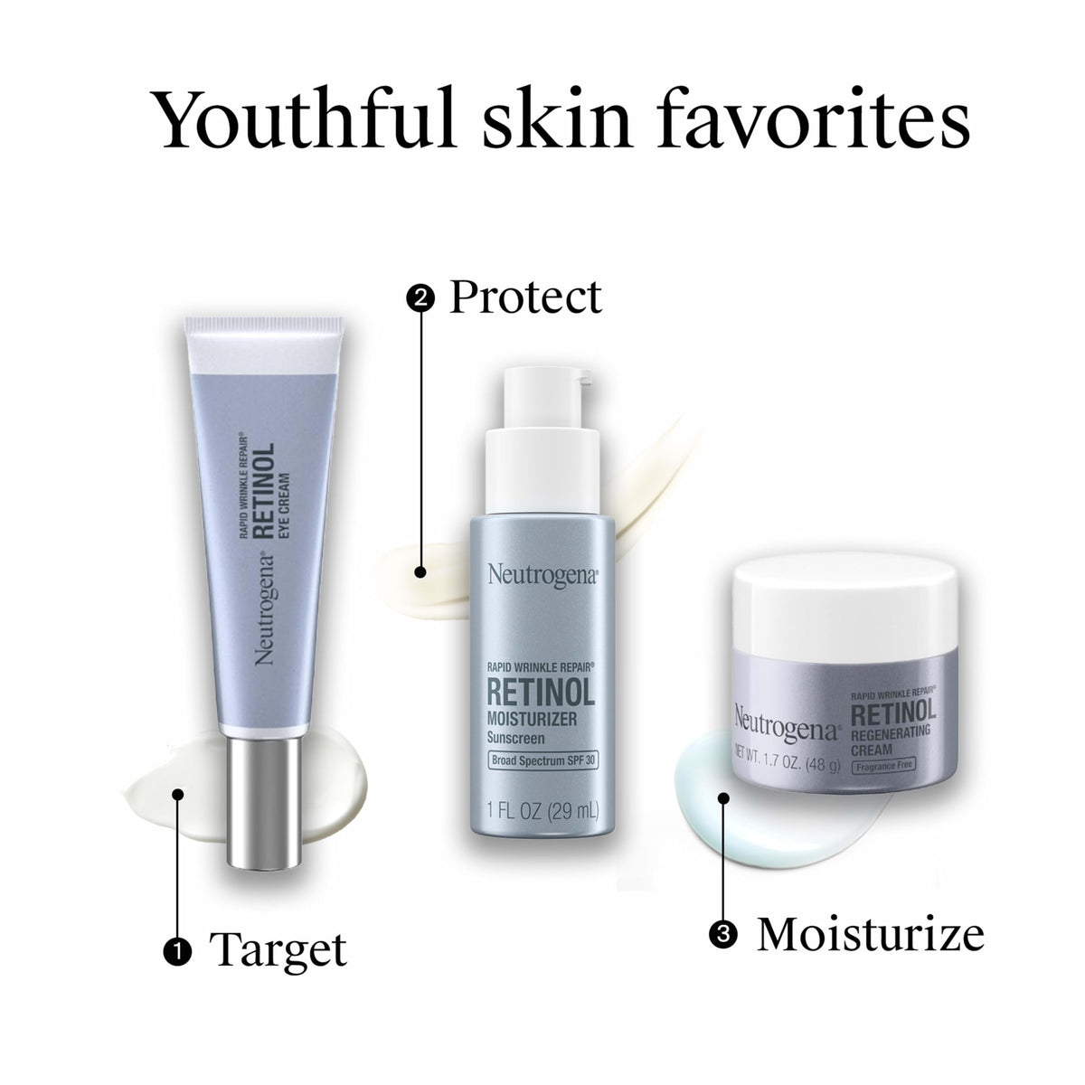 Neutrogena Rapid Wrinkle Repair Face Moisturizer SPF 30, 1 fl. oz Neutrogena