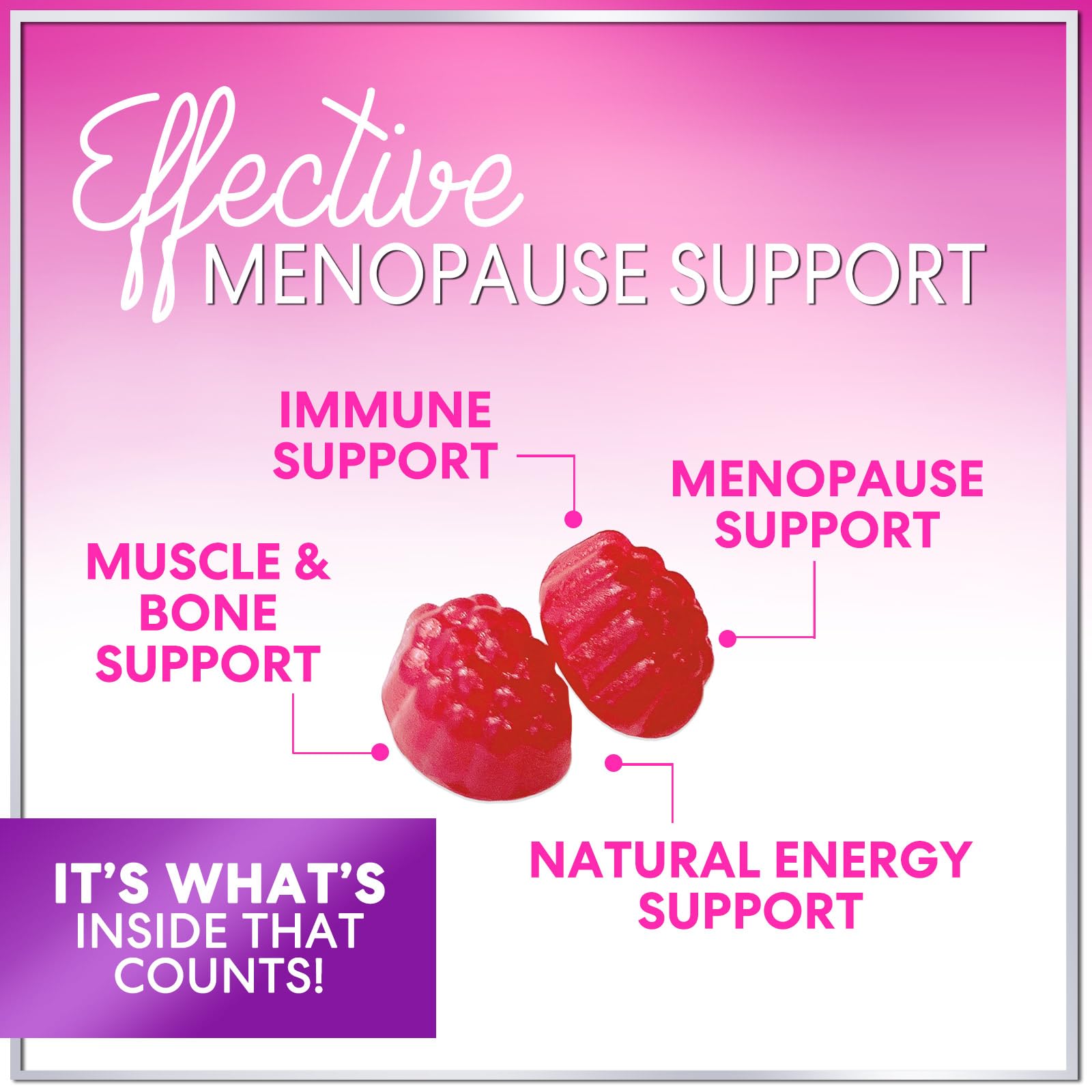 Menopause Supplements for Women - Complete Natural Mild Hot Flashes & Night Sweats Support, Multi Benefit Menopause Relief Gummy, Support for Balance & Energy, Gluten-Free & Non-GMO - 60 Gummies Hello Lovely! buy australia supplements