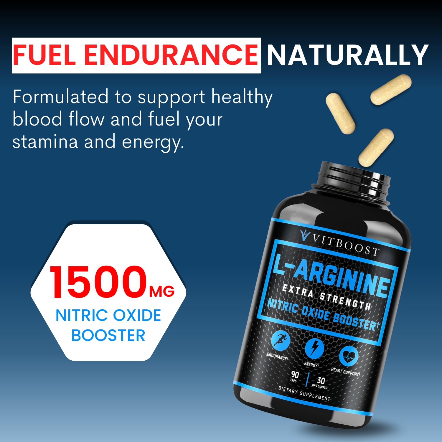 L Arginine Capsules with L-Citrulline 1500mg - Nitric Oxide Booster for Stamina, Muscle, Energy & Vascularity - L-Arginine and Essential Amino Supplement for Extra Strength VITBOOST buy australia supplements