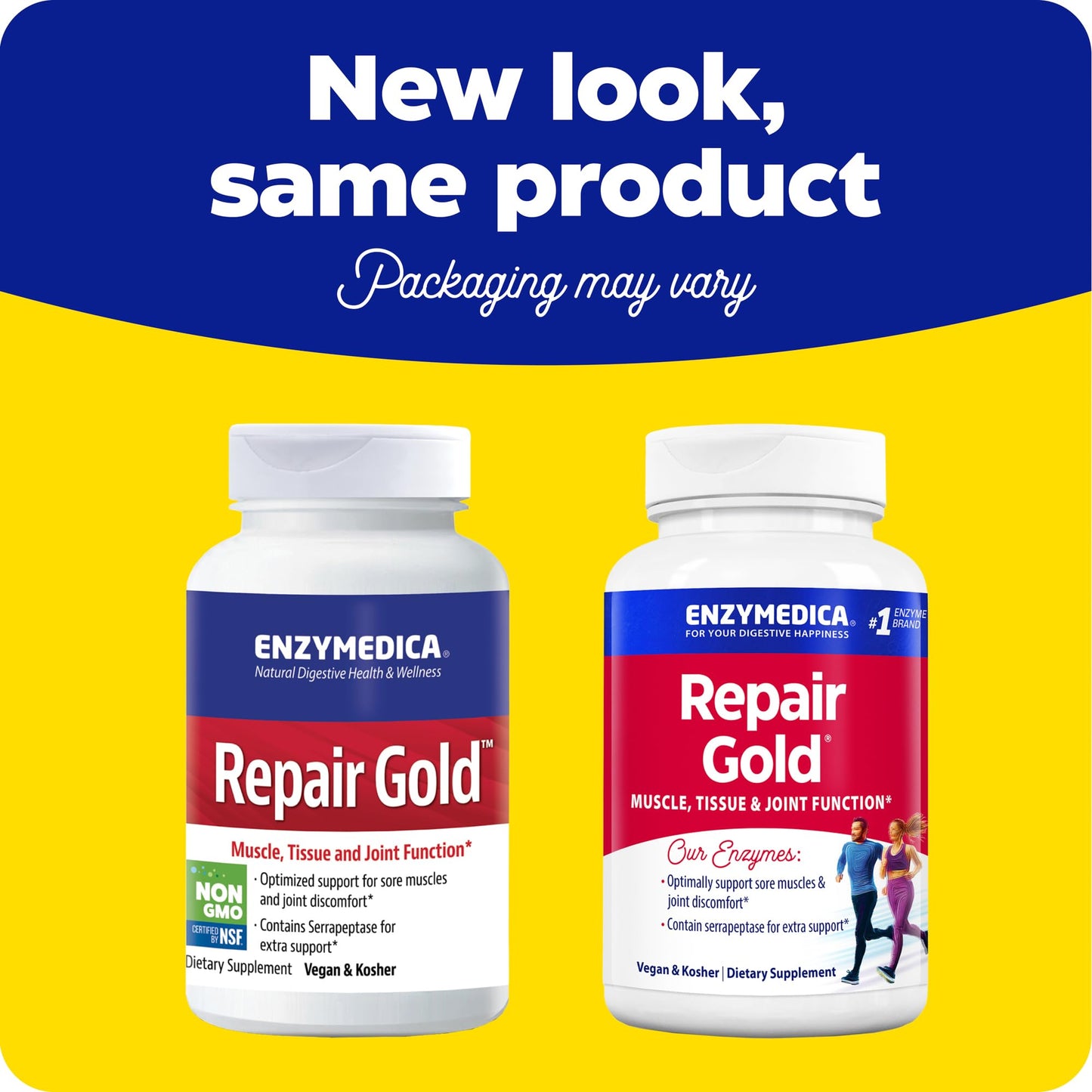 Enzymedica Repair Gold for Men & Women - 120 Capsules Gsupps Australia