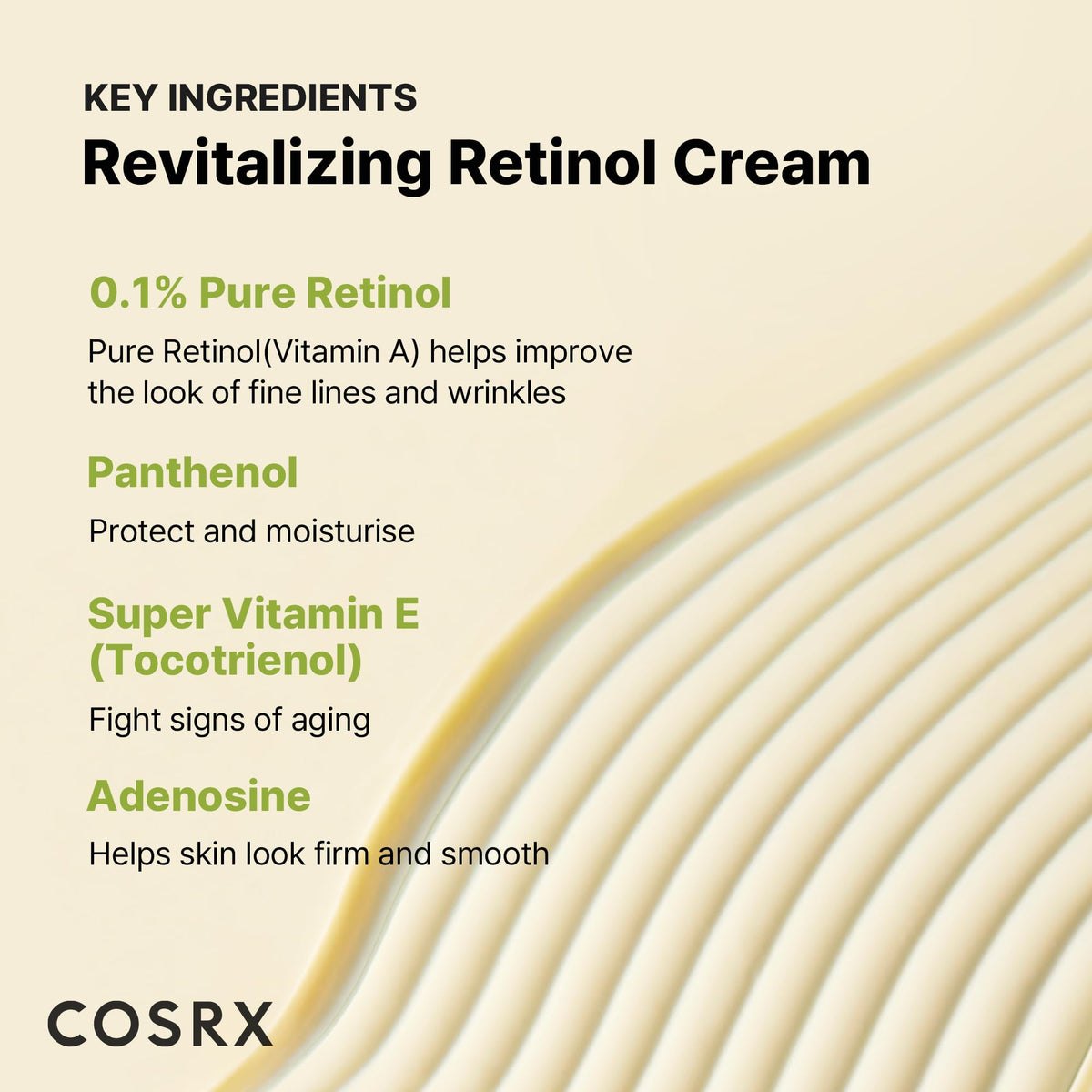 COSRX Retinol 0.1% Cream, Anti-Aging Eye & Neck Cream (0.67 fl.oz) COSRX