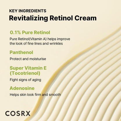 COSRX Retinol 0.1% Cream, Anti-Aging Eye & Neck Cream (0.67 fl.oz) COSRX