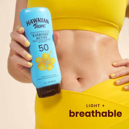 Hawaiian Tropic Everyday Active SPF 50 Sunscreen Lotion, 8 Fl Oz Hawaiian Tropic