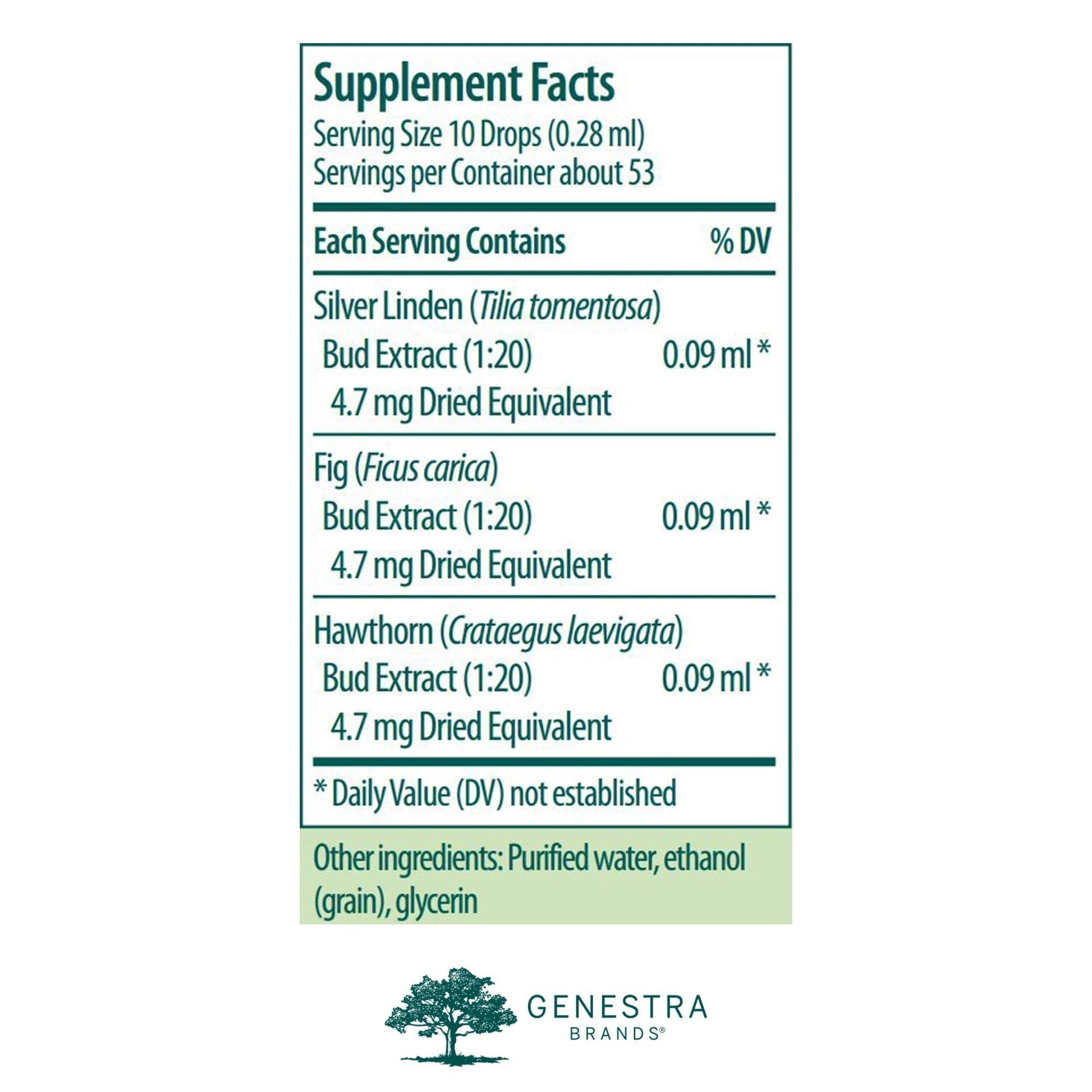 Genestra Brands Calm-gen | Silver Linden, Fig, and Hawthorn Herbal Supplement | 0.5 fl. oz. Genestra Brands buy australia supplements