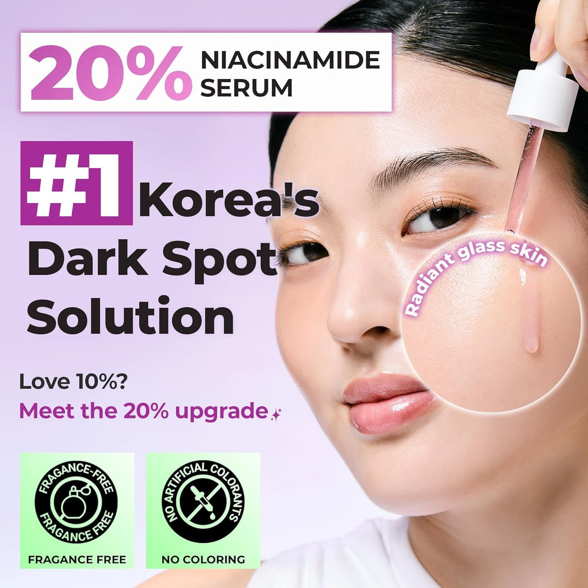JUMISO 20% Niacinamide Dark Spot Correcting Serum for Face, 1.35 fl oz JUMISO
