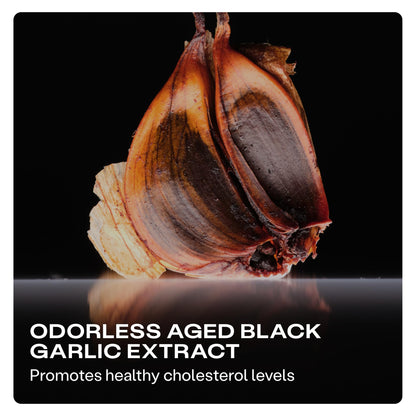 Humann Cholesterol Health Daily, Aged Black Garlic Extract & Citrus Bergamot, Cholesterol & Lipid Support Supplement, 60 Capsules Humann