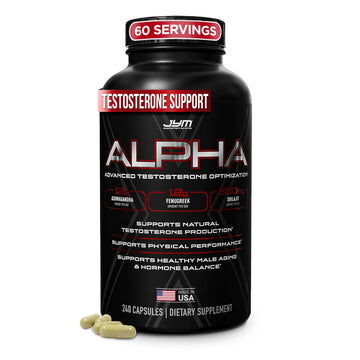 Alpha JYM X Advanced Booster - Vitality, Optimization, , Ashwagandha, Boron, , Fenugreek, Eurycoma, Damiana, Quercetin, DIM, JYM Supplemental Science (240 Capsules) JYM Supplement Science buy australia supplements