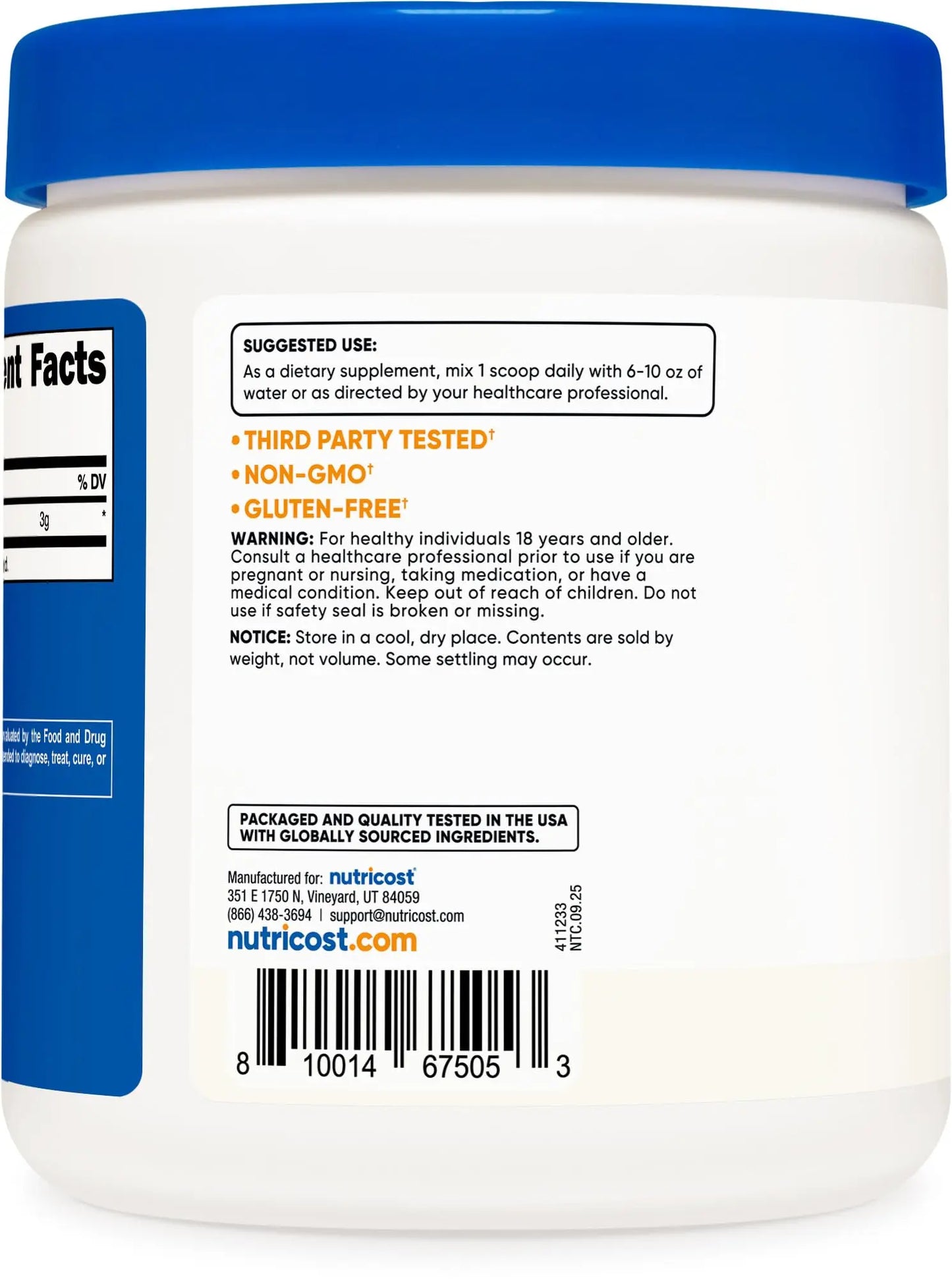 Nutricost L-Citrulline Malate (2:1) Powder (300 Grams) Nutricost