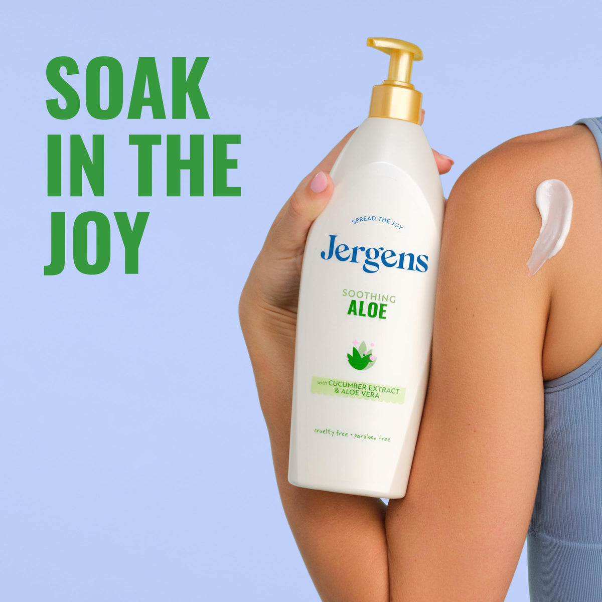 Jergens Soothing Aloe Body Lotion For Dry Skin, Moisturizer, 21 fl oz Jergens