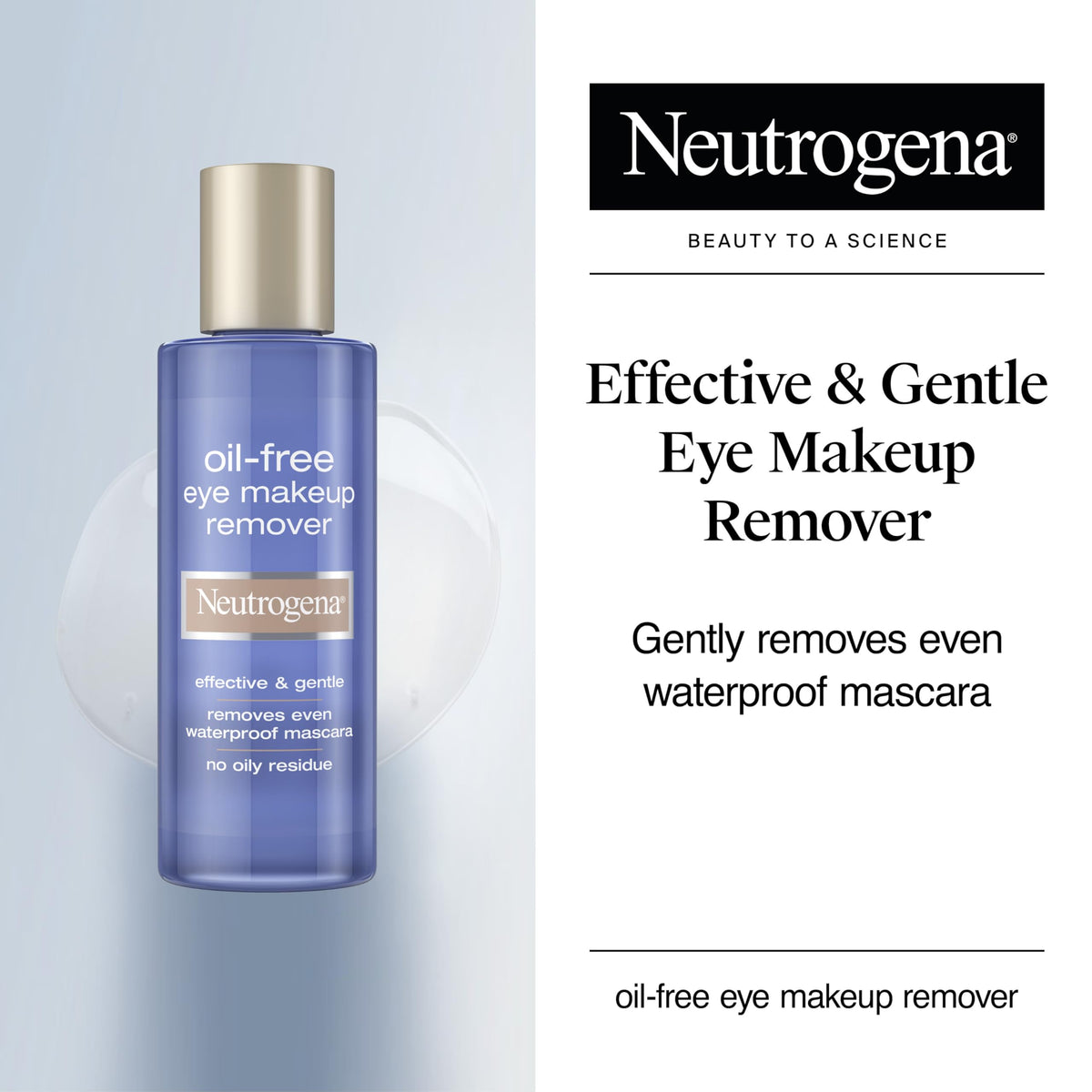 Neutrogena Gentle Oil-Free Eye Makeup Remover & Cleanser, 3.8 fl oz Neutrogena