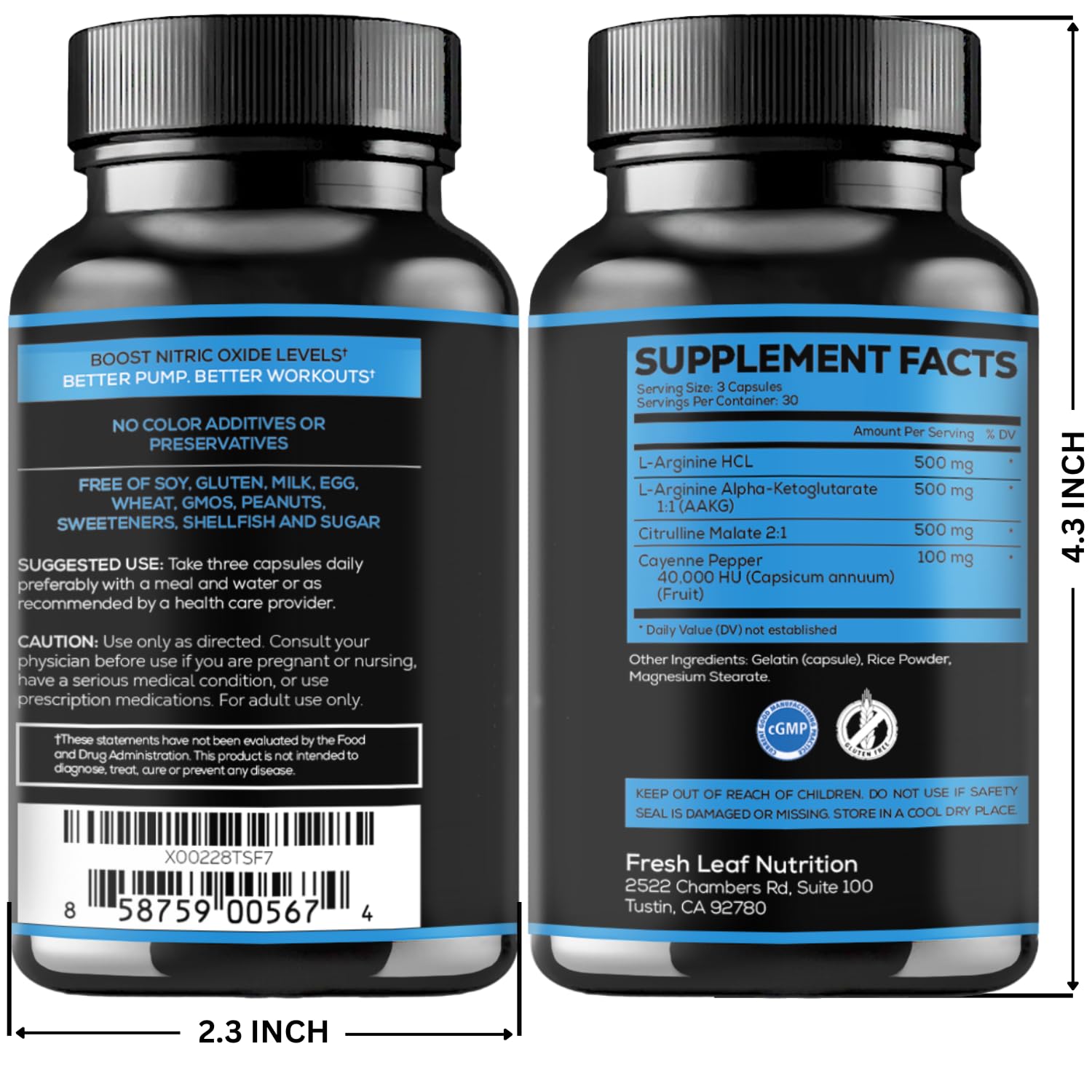 L Arginine Capsules with L-Citrulline 1500mg - Nitric Oxide Booster for Stamina, Muscle, Energy & Vascularity - L-Arginine and Essential Amino Supplement for Extra Strength VITBOOST buy australia supplements