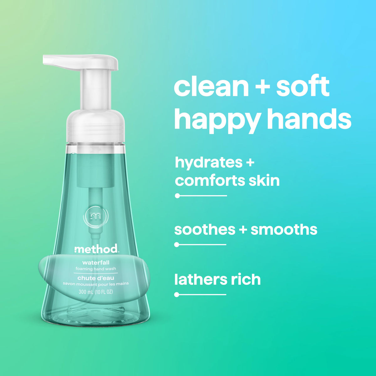 method Foaming Hand Wash, Waterfall, 10 fl oz Method