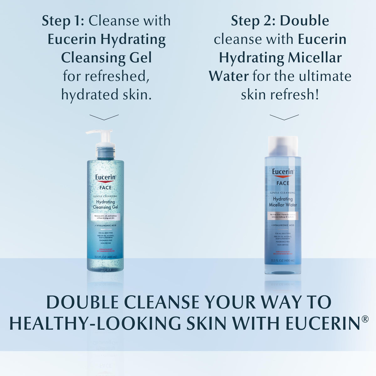 Eucerin Hydrating Gel Cleanser & Makeup Remover, Sensitive Skin, 13.5 Fl Oz Eucerin