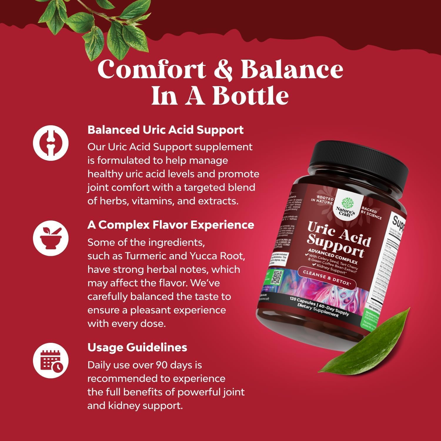 Green Coffee Beans Extract for Uric Acid Cleanse - 120 Capsules | Kidney Support Supplement with Tart Cherry, Chanca Piedra & Celery Seed - Uric Acid Support - Antioxidant Support - Non-GMO Gsupps Australia