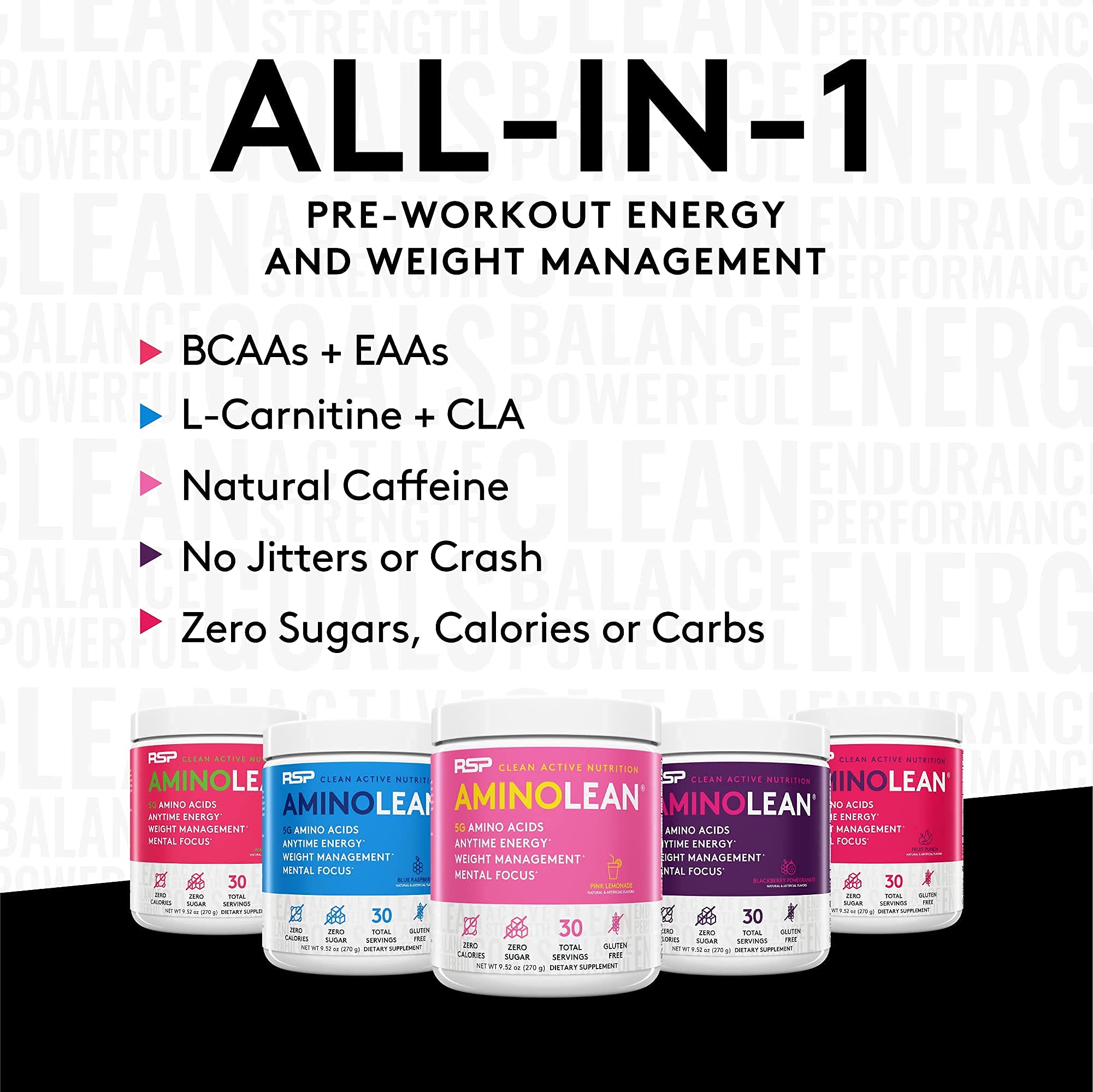 RSP NUTRITION AminoLean Pre Workout Energy (Blue Raspberry 30 Servings) with AminoLean RSP NUTRITION buy australia supplements